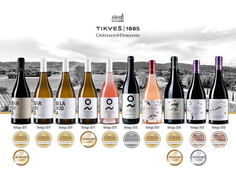 Вкупно 24 медали за „Тиквеш“ и „Tikveš Châteaux & Domainеs“ на трите најголеми светски вински натпревари ова лето